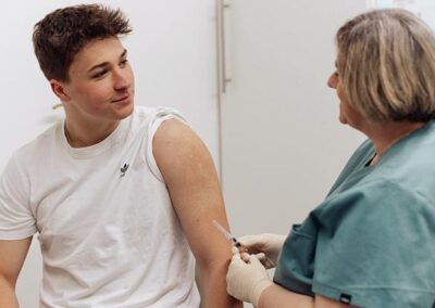 Behandlung an einem Patienten