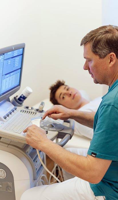 Praxis Dr. Dachauer Ultraschall am Patienten